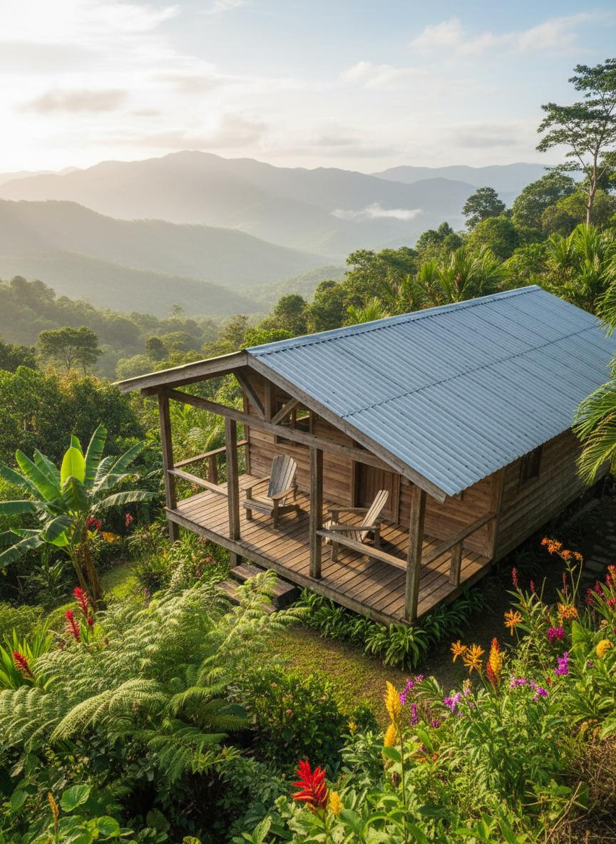 Cabaña en la montaña