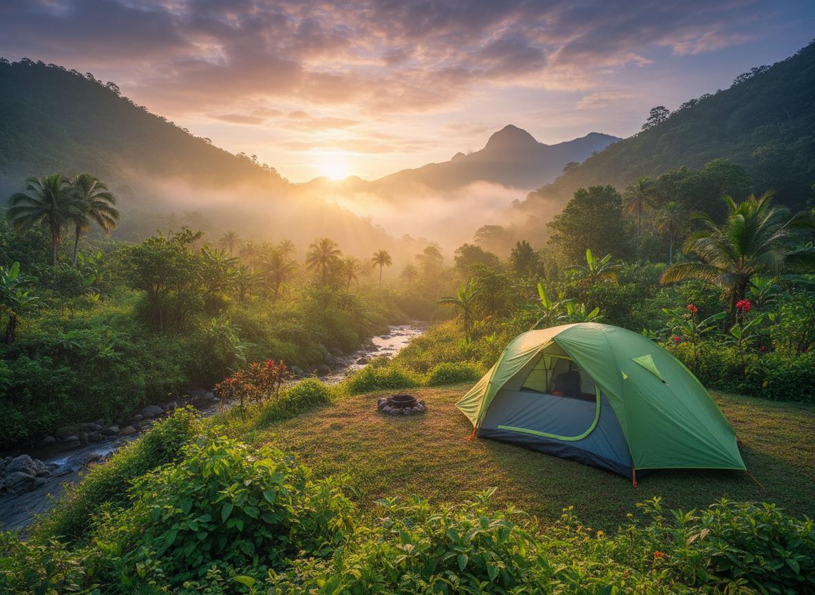 Camping en la montaña